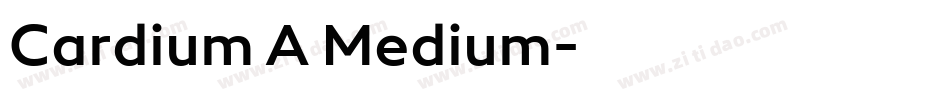 Cardium A Medium字体转换